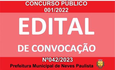 EDITAL DE CONVOCAÇÃO DE POSSE - 003/2023